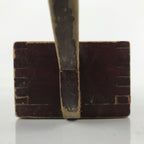 Japanese Handmade Lacquered Wood Masu Liquid Measuring Tool Vtg 0.2L Brown JK688