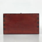 Japanese Handmade Lacquered Wood Masu Liquid Measuring Tool Vtg 2L Brown JK691