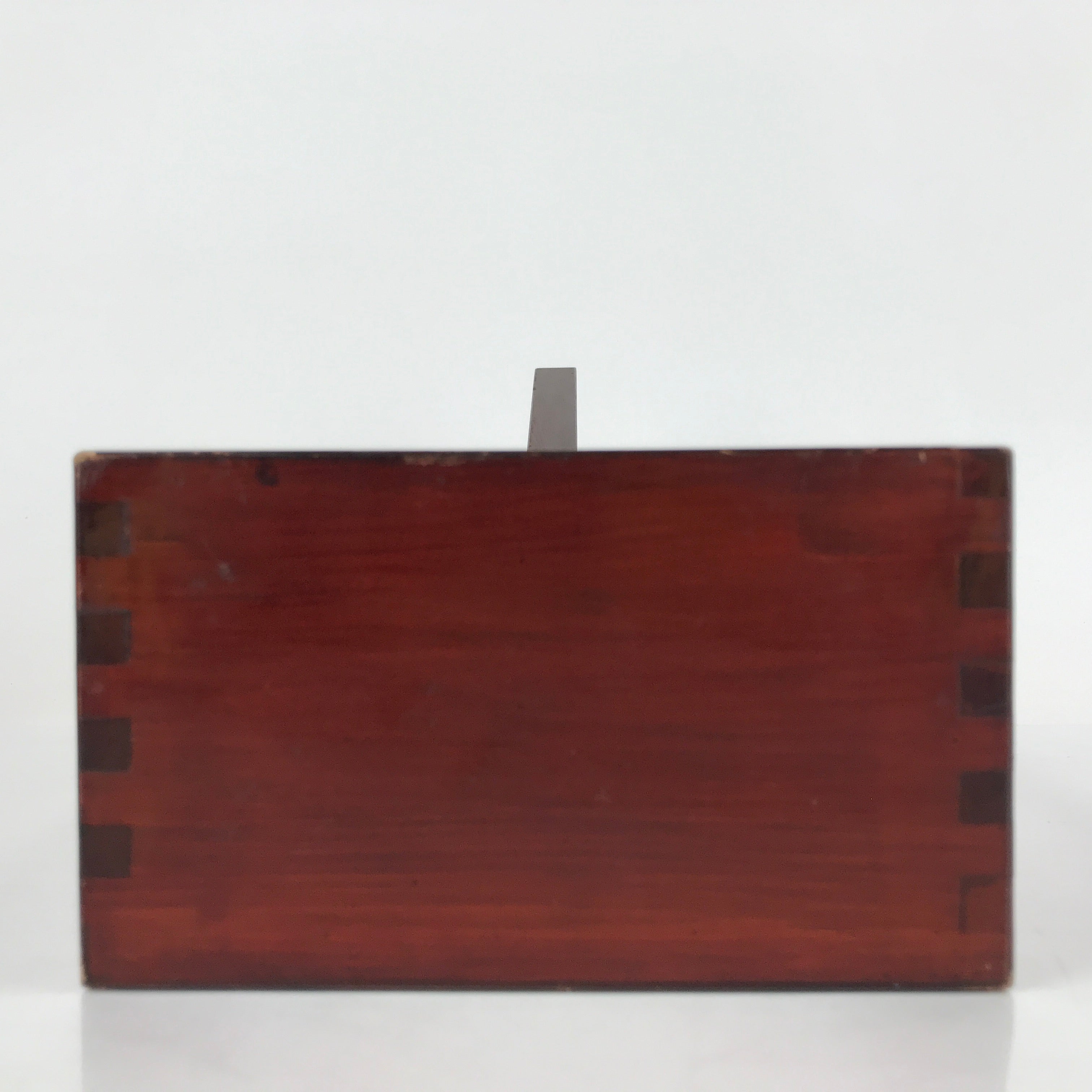 Japanese Handmade Lacquered Wood Masu Liquid Measuring Tool Vtg 2L Brown JK691