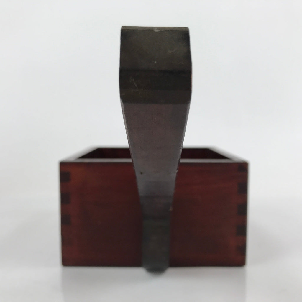 Japanese Handmade Lacquered Wood Masu Liquid Measuring Tool Vtg 2L Brown JK691