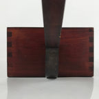 Japanese Handmade Lacquered Wood Masu Liquid Measuring Tool Vtg 2L Brown JK691