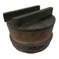 Japanese Handmade Lidded Wooden Oke Bucket Vtg Water Rice Pickles Bamboo BK46