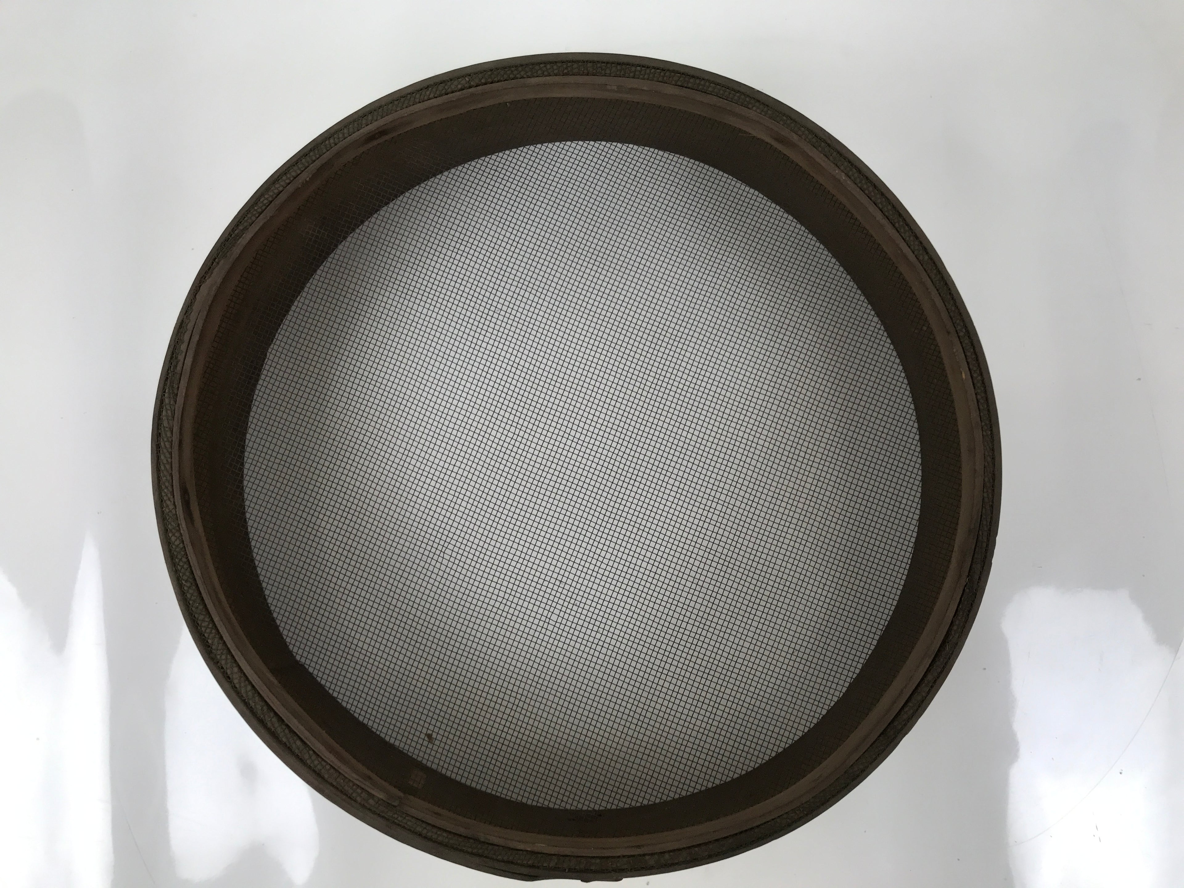Japanese Handmade Lidded Wooden Oke Bucket Vtg Water Rice Sifting Screen BK45