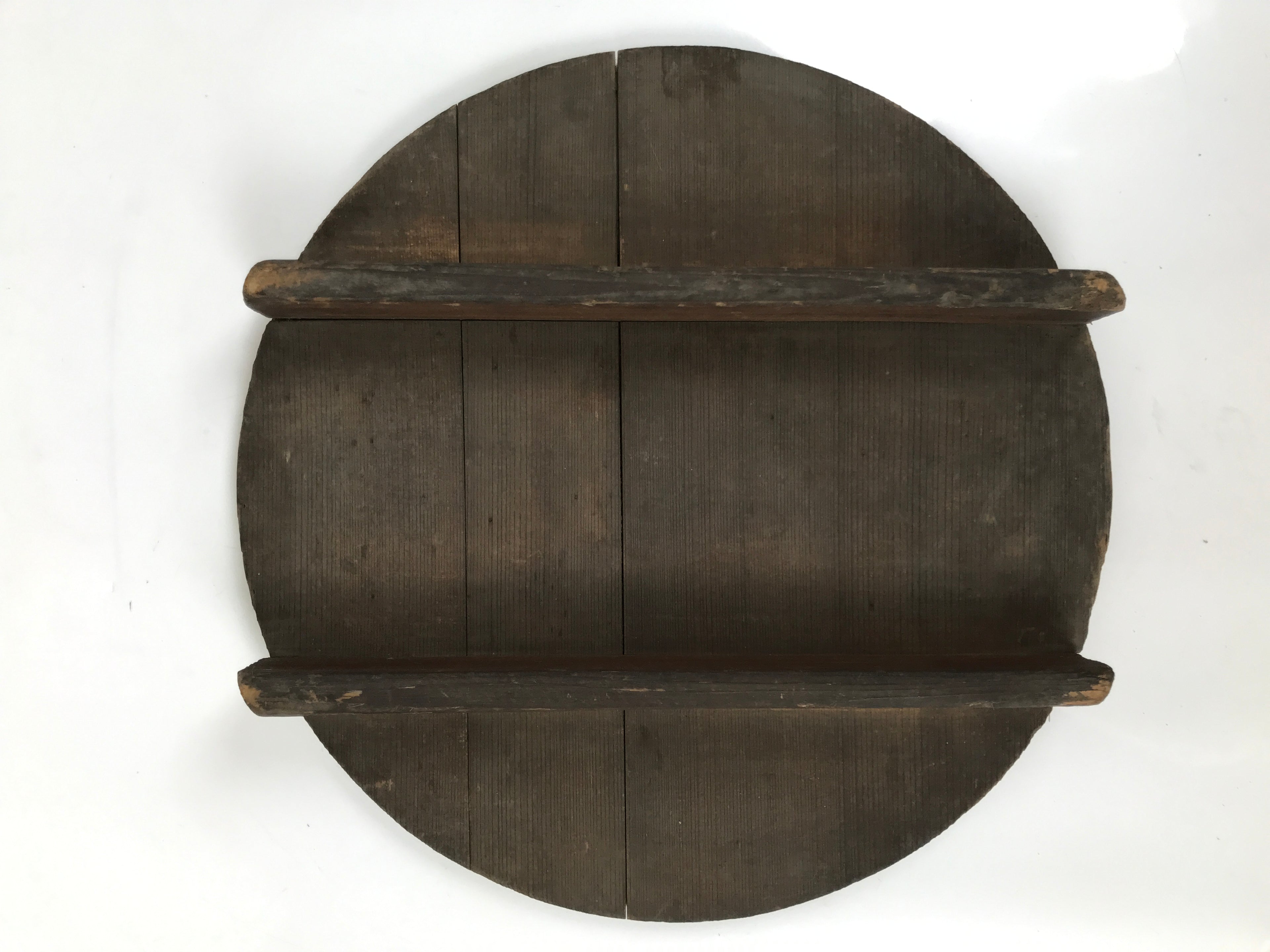 Japanese Handmade Lidded Wooden Oke Bucket Vtg Water Rice Sifting Screen BK45