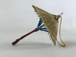 Japanese Handmade Miniature Umbrella Figurine Vtg Kasa Bamboo Decoration JK589
