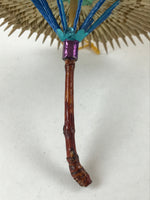 Japanese Handmade Miniature Umbrella Figurine Vtg Kasa Bamboo Decoration JK589