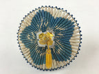 Japanese Handmade Miniature Umbrella Figurine Vtg Kasa Decoration Blue JK591