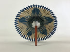 Japanese Handmade Miniature Umbrella Figurine Vtg Kasa Decoration Blue JK591