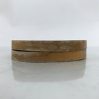 Japanese Handmade Natural Wood Drink Saucer Vtg Chataku Coaster 2pc Cork L342