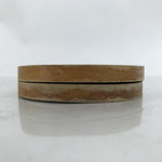 Japanese Handmade Natural Wood Drink Saucer Vtg Chataku Coaster 2pc Cork L342