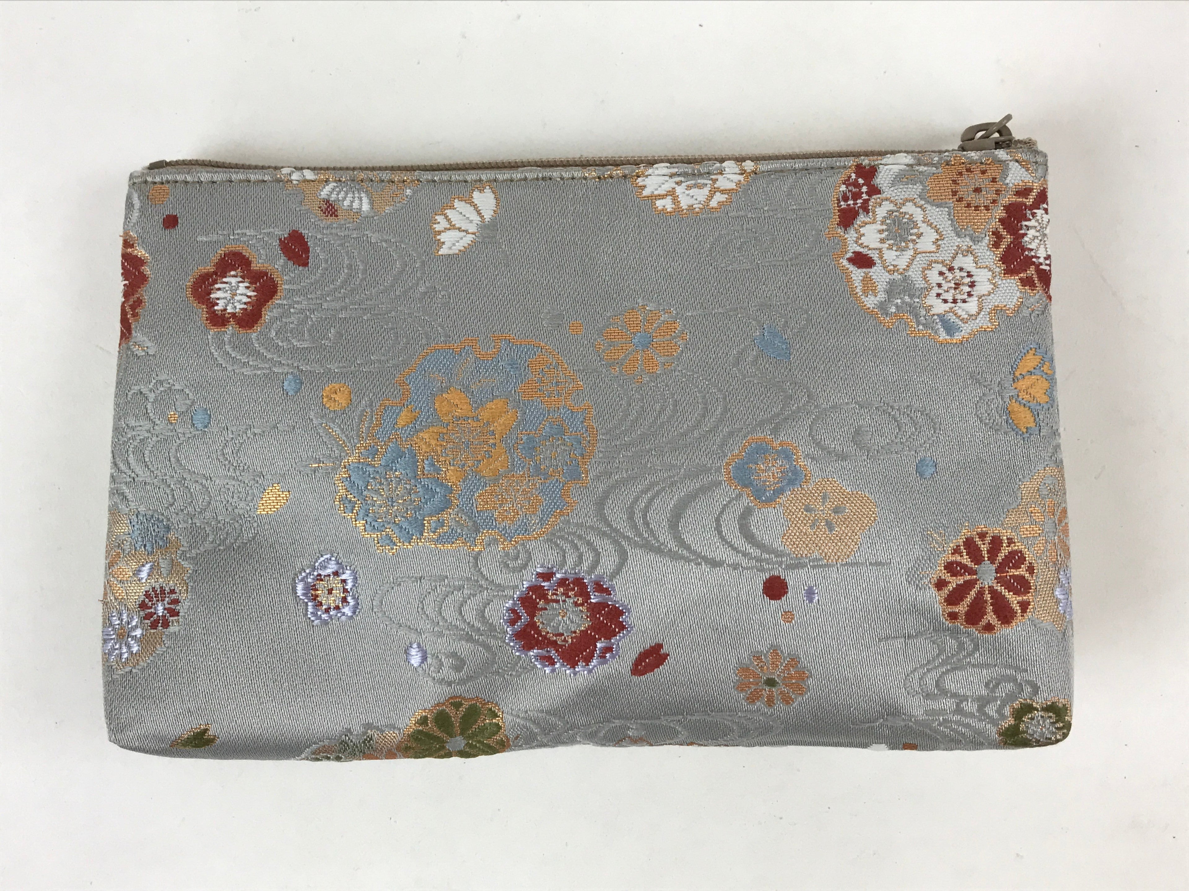 Japanese Handmade Prayer Beads Fabric Bag Vtg Nishijin-Ori Jyuzu-Bukuro BA144