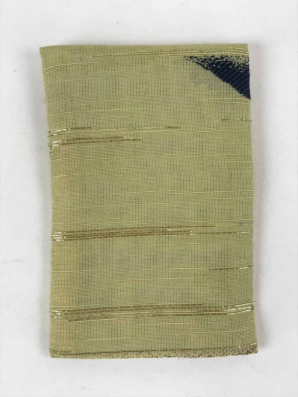 Japanese Handmade Prayer Beads Small Fabric Bag Vtg Green Jyuzu-Bukuro BA142