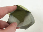 Japanese Handmade Prayer Beads Small Fabric Bag Vtg Green Jyuzu-Bukuro BA142