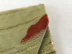 Japanese Handmade Prayer Beads Small Fabric Bag Vtg Green Jyuzu-Bukuro BA142