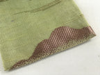 Japanese Handmade Prayer Beads Small Fabric Bag Vtg Green Jyuzu-Bukuro BA142
