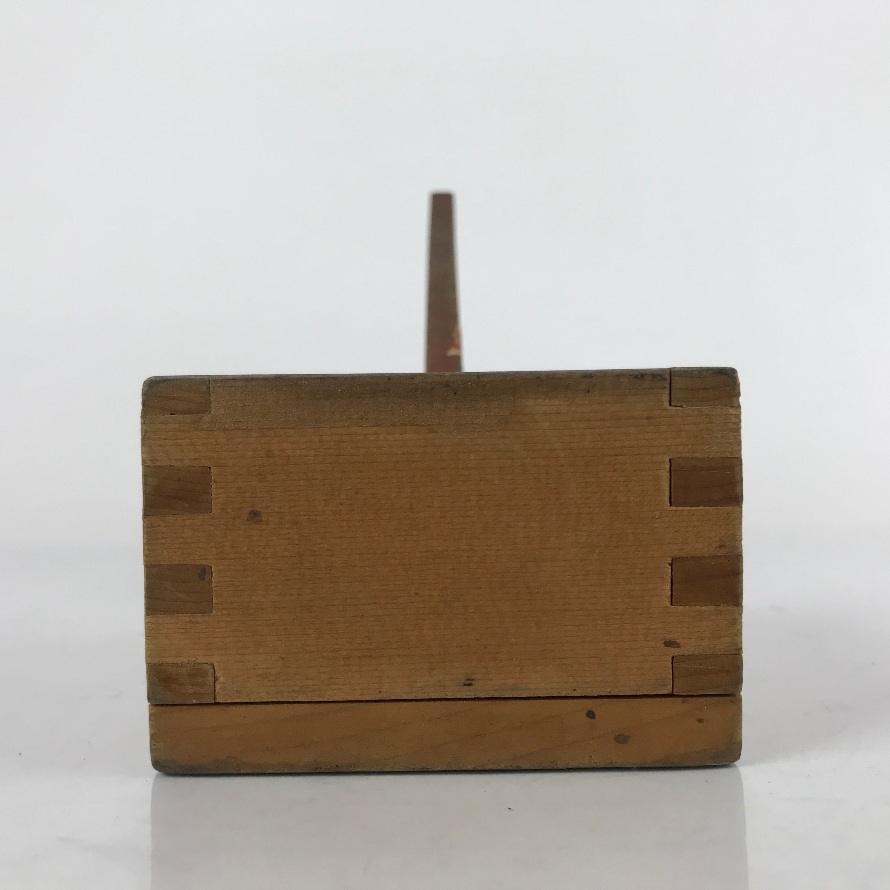 Japanese Handmade Wood Masu Liquid Measuring Tool Vtg 0.2L Light Brown JK689