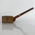 Japanese Handmade Wood Masu Liquid Measuring Tool Vtg 0.2L Light Brown JK689