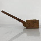 Japanese Handmade Wood Masu Liquid Measuring Tool Vtg 0.2L Light Brown JK689