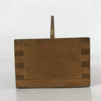 Japanese Handmade Wood Masu Liquid Measuring Tool Vtg 0.2L Light Brown JK690
