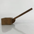 Japanese Handmade Wood Masu Liquid Measuring Tool Vtg 0.2L Light Brown JK690