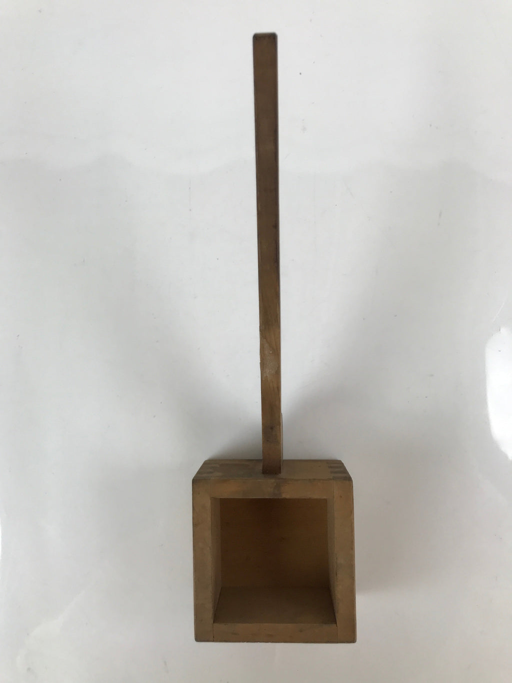 Japanese Handmade Wood Masu Liquid Measuring Tool Vtg 0.2L Light Brown JK690