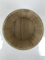 Japanese Handmade Wooden Bucket Oke Ohitsu Vtg Sushioke Deep Lidded Rice BK51