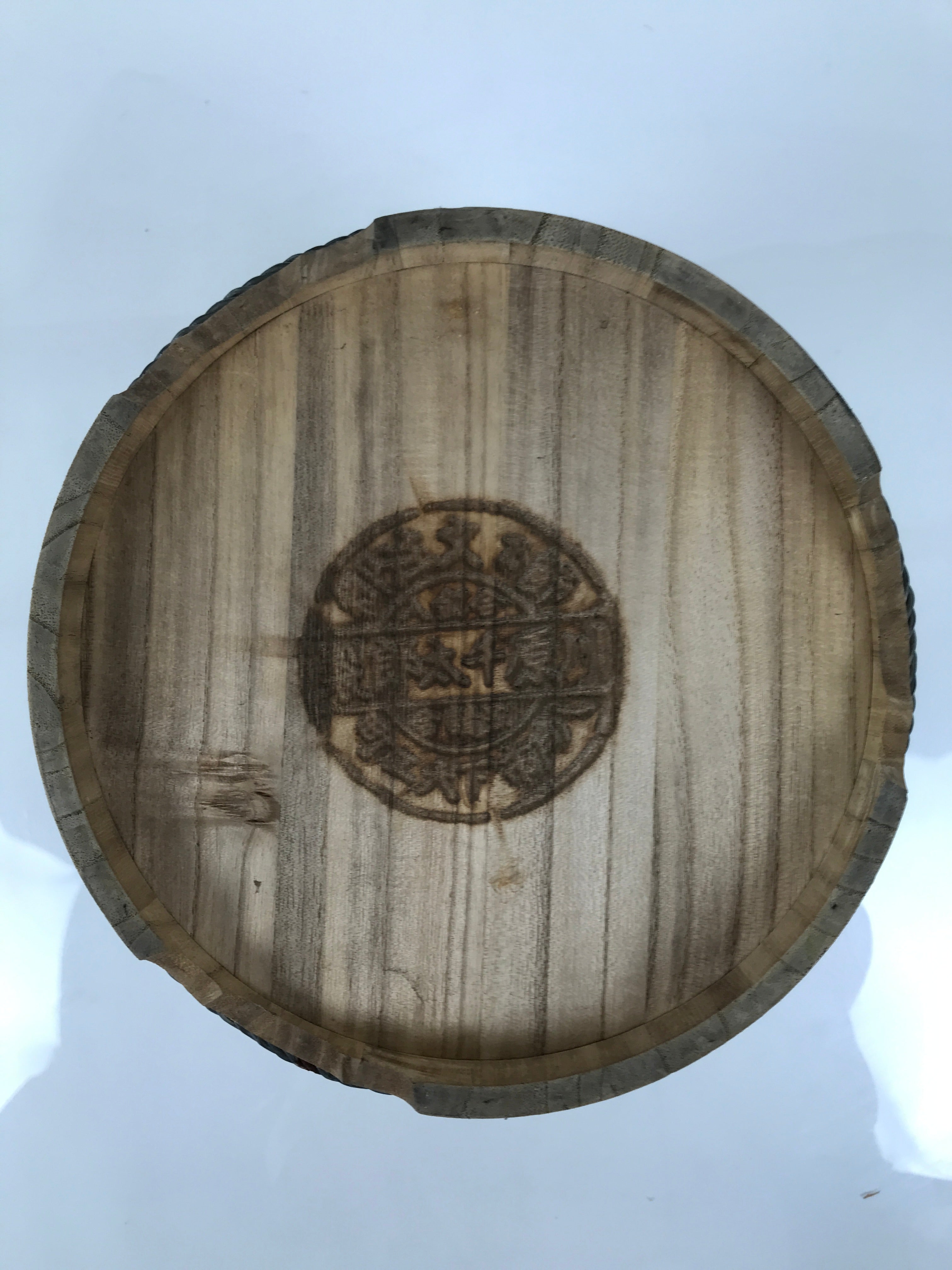 Japanese Handmade Wooden Bucket Oke Ohitsu Vtg Sushioke Deep Lidded Rice BK51