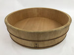 Japanese Handmade Wooden Oke Bucket Sushioke Hangiri Vtg Sushi Handai 46cm BK30