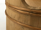 Japanese Handmade Wooden Oke Bucket Sushioke Hangiri Vtg Sushi Handai BK29