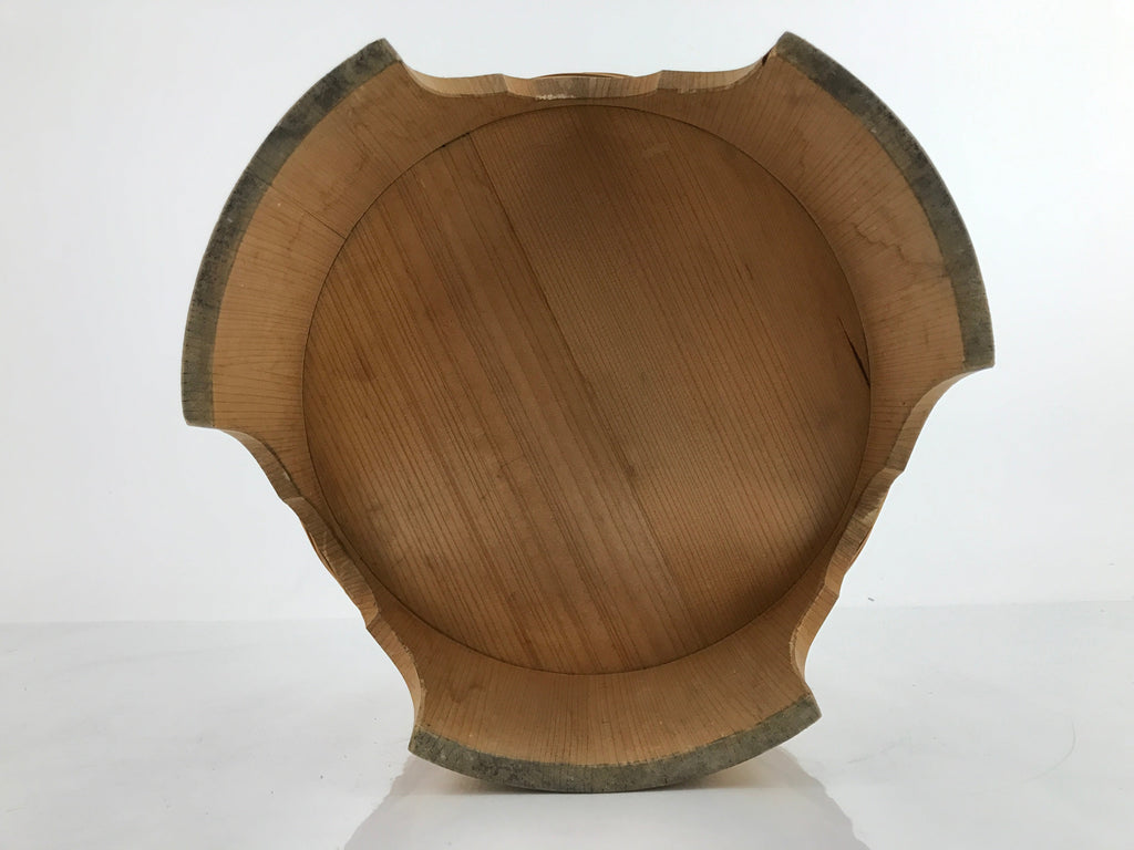 Japanese Handmade Wooden Oke Bucket Sushioke Hangiri Vtg Sushi Handai BK29