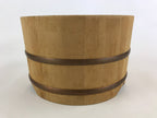 Japanese Handmade Wooden Oke Bucket Vtg Water Rice Pickles Storage BK21