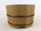 Japanese Handmade Wooden Oke Bucket Vtg Water Rice Pickles Storage BK21
