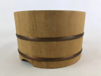Japanese Handmade Wooden Oke Bucket Vtg Water Rice Pickles Storage BK21