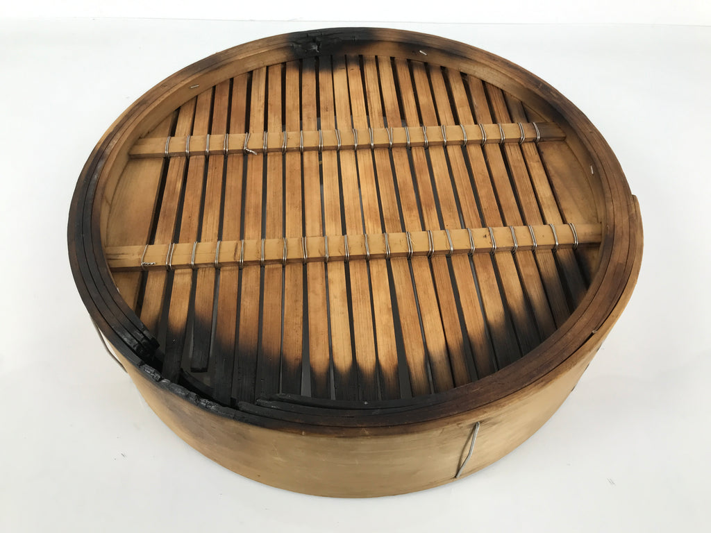 Japanese Handmade Wooden Steamer Vtg Seiro Mushiki Brown JK933