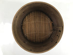 Japanese Handmade Wooden Steamer Vtg Seiro Mushiki Dark Brown JK696