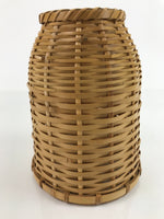 Japanese Handwoven Bamboo Basket Vtg Hanging Kago Ikebana Arrangement B241