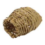 Japanese Handwoven Bamboo Basket Vtg Hanging Kago Ikebana Arrangement Brown B262