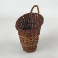 Japanese Handwoven Bamboo Basket Vtg Hanging Small Kago Ikebana Arrangement B232