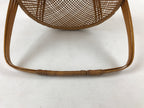 Japanese Handwoven Bamboo Basket Vtg Kago Ikebana Arrangement Kado Brown B226