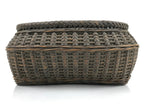 Japanese Handwoven Bamboo Basket Vtg Kago Ikebana Arrangement Kado Brown B238
