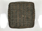 Japanese Handwoven Bamboo Basket Vtg Kago Ikebana Arrangement Kado Brown B238