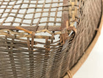 Japanese Handwoven Bamboo Drying Basket Vtg Large Kago Zaru 66.5 cm Wide B237