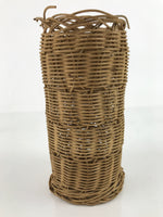 Japanese Handwoven Vine Basket Vtg Kago Ikebana Flower Arrangement Vase B243