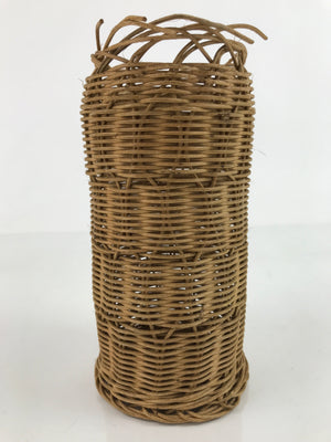 Japanese Handwoven Vine Basket Vtg Kago Ikebana Flower Arrangement Vase B243