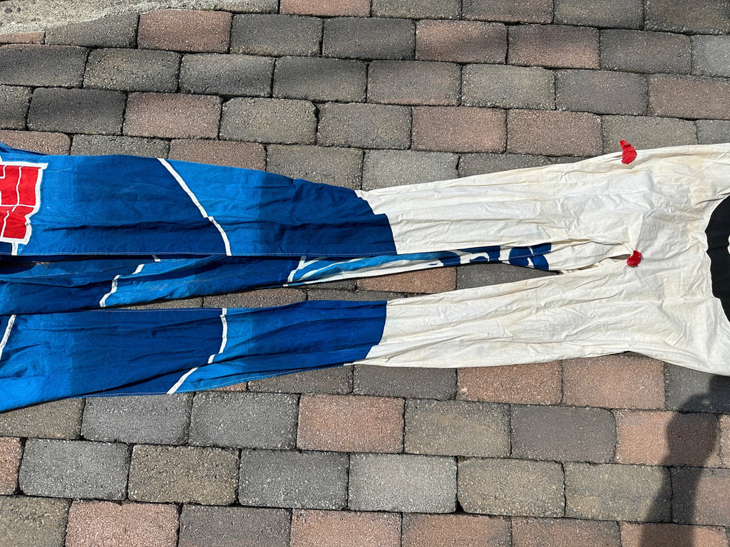 Japanese Hanging Carp Streamer Windsock Flag Family Crest Vtg Fukinagashi JK545