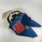 Japanese Hanging Carp Streamer Windsock Flag Family Crest Vtg Fukinagashi JK545