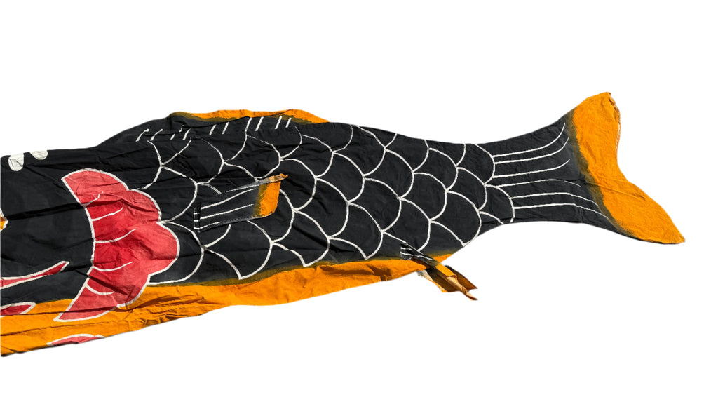Japanese Hanging Carp Streamer Windsock Koinobori Fukinagashi Black Fish MK39