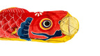 Japanese Hanging Carp Streamer Windsock Koinobori Vtg Fukinagashi Red Fish MK38