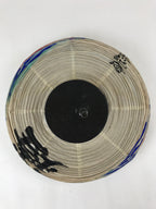 Japanese Hanging Paper Lantern Vtg Chochin With Candle Holder Wood Frame LT63