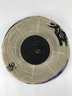 Japanese Hanging Paper Lantern With Candle Holder Vtg Chochin Wood Frame LT64